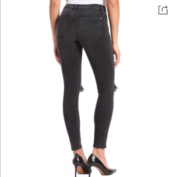 NWT Mavi Lucy Super High Rise Super Skinny Smoked Ripped Denim‎ Jeans size 32 - Picture 3 of 14